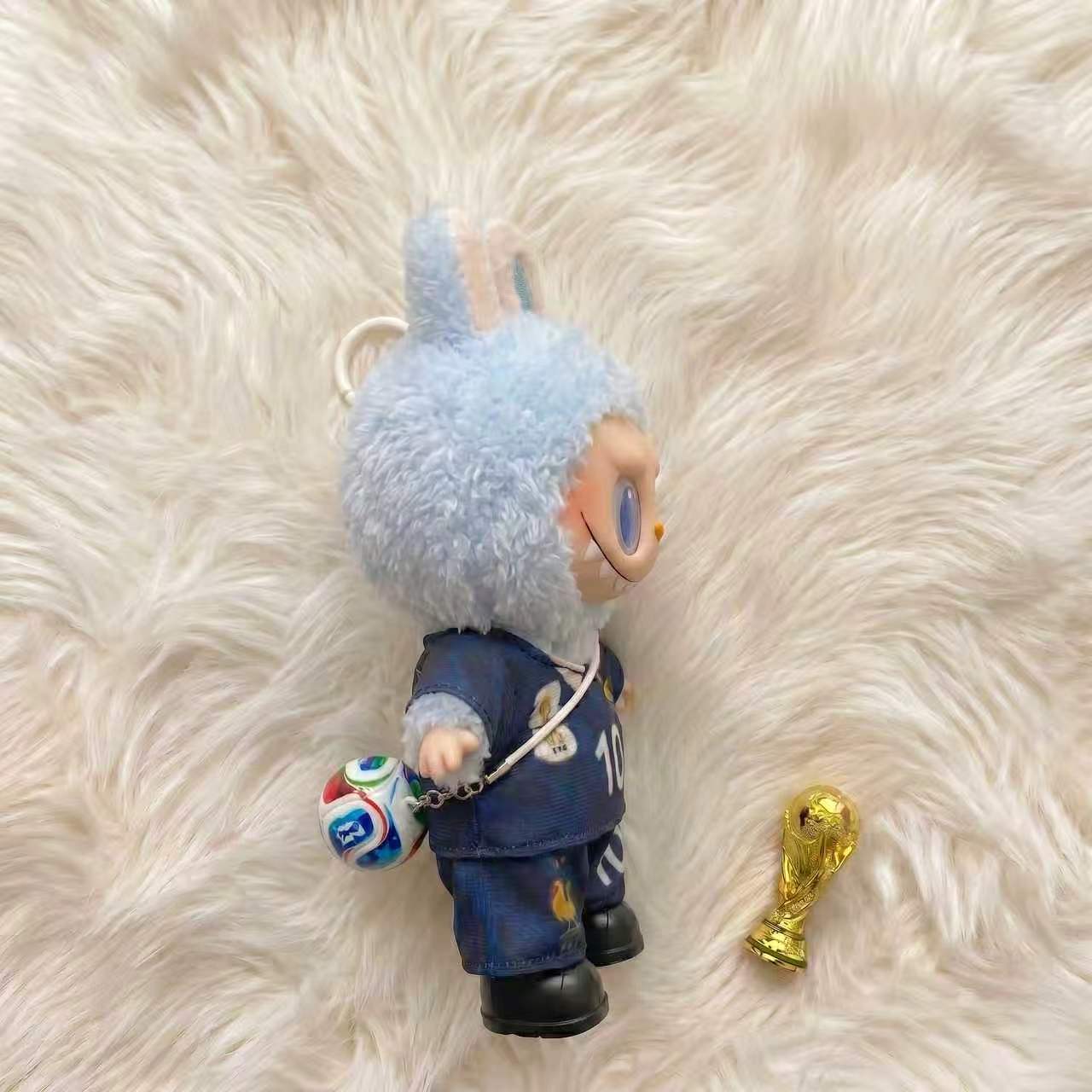 Handmade Labubu Doll Clothes World Cup 2026 Partners - France No. 10