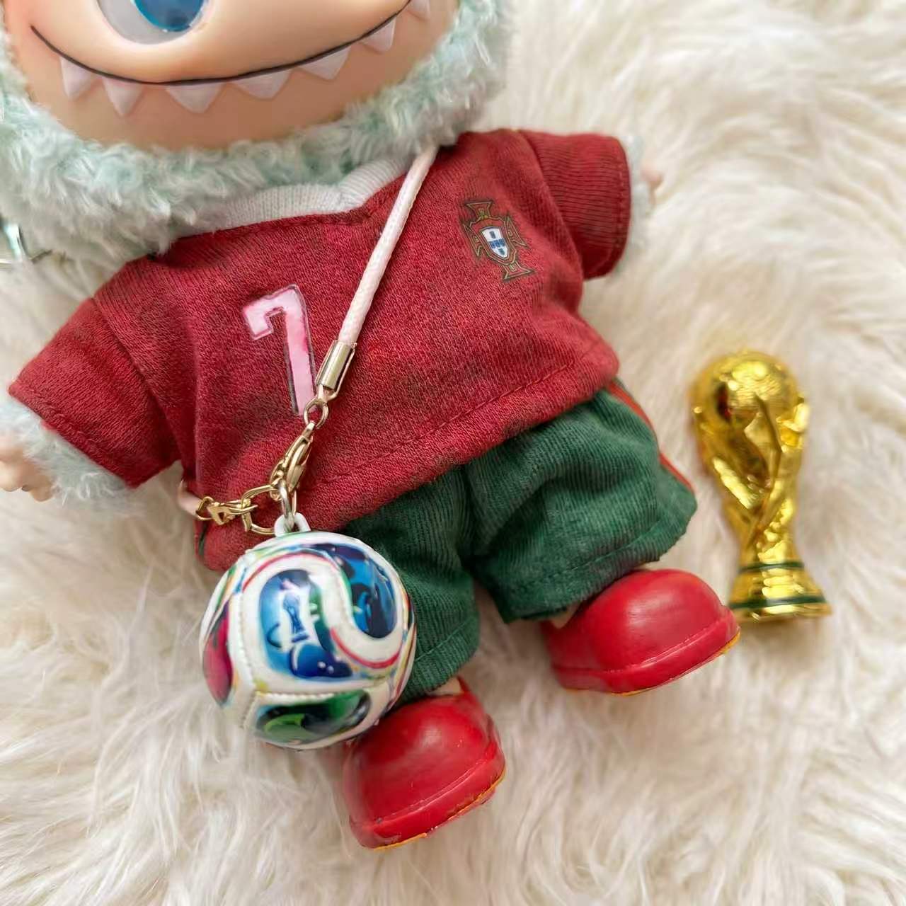 Handmade Labubu Doll Clothes World Cup 2026 Partners - Cristiano 7 Jersey