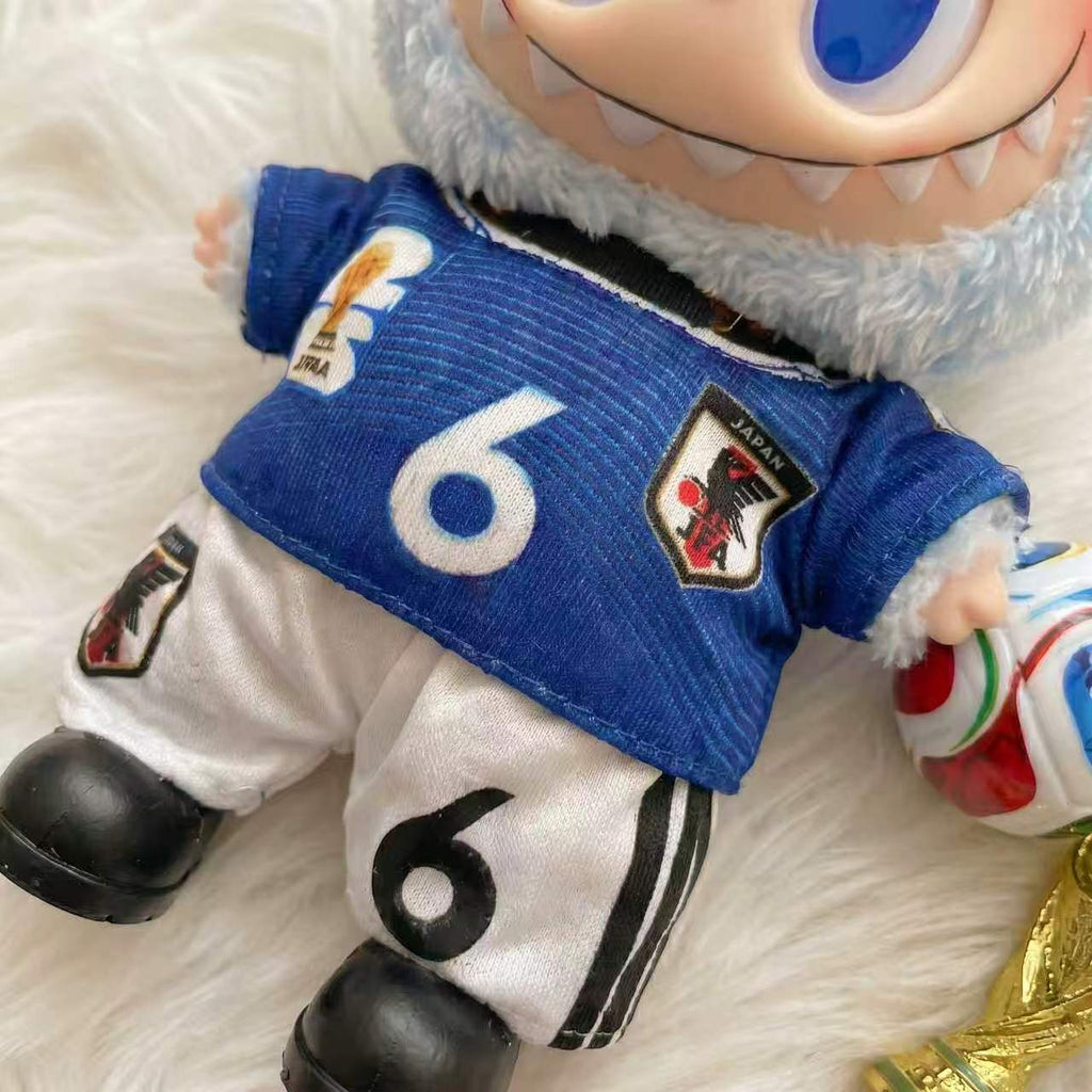 Handmade Labubu Doll Clothes World Cup 2026 Partners - Japan No. 6