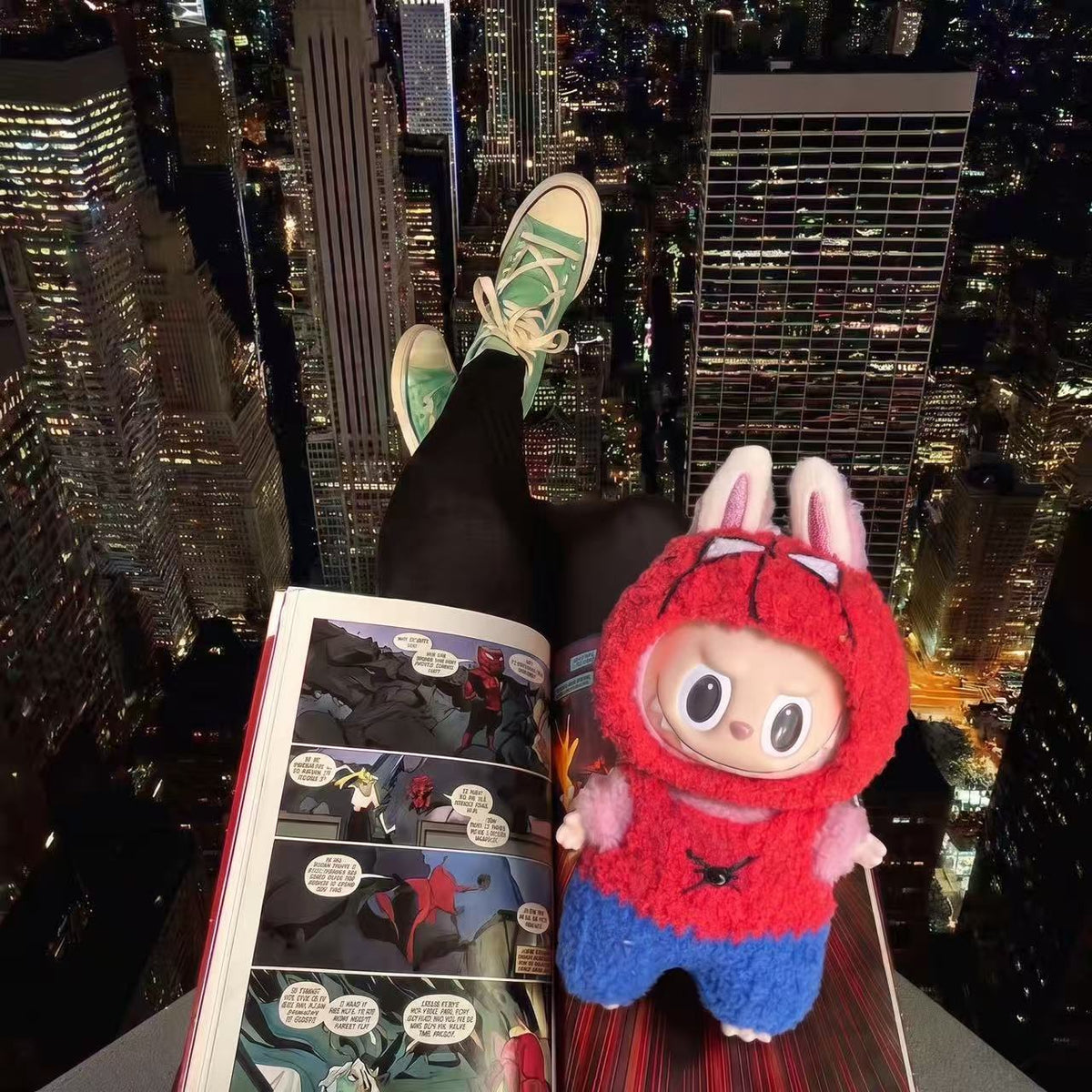 Handmade Labubu Doll Clothes Superhero - SpiderMan
